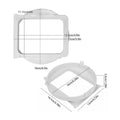 Flat AC Exhaust Hose Window Adapter | Square Quick Connector AC Hose Adapter Axl As show