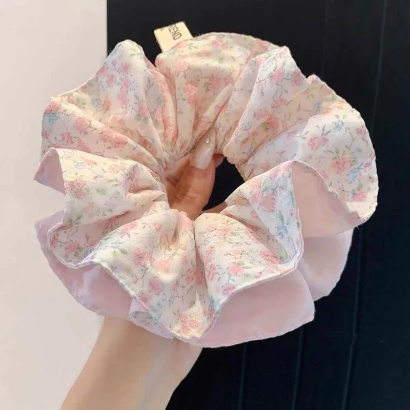 Leopard Print Hair Scrunchie – Large Elastic Retro Hair Tie Hair Scrunchie Axl