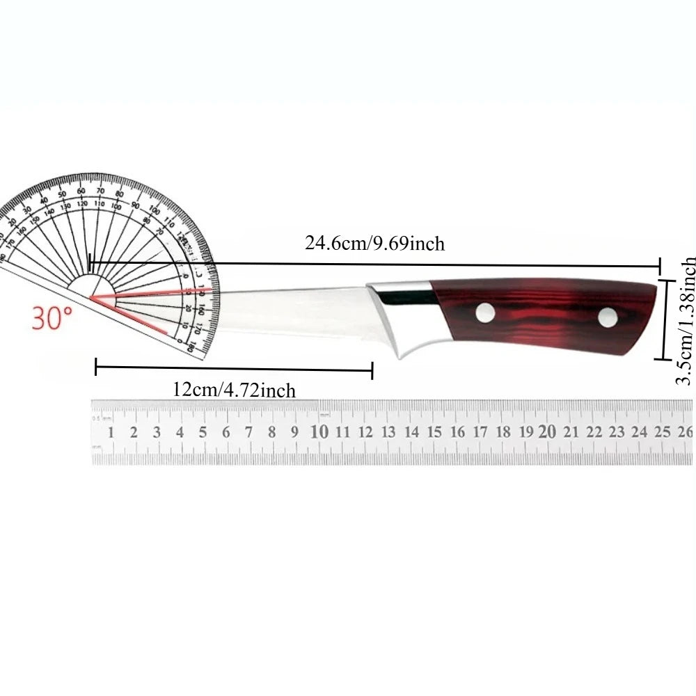 Stainless Steel Boning Knife Set – Meat Slicing & Peeling Kitchen Knife Set Axl