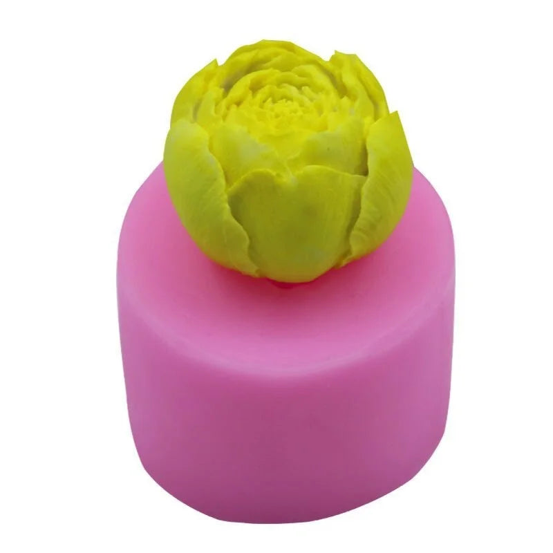 3D Rose Flower Silicone Mold – Soap, Candle, Chocolate & Candy Silicone Craft Mold Axl