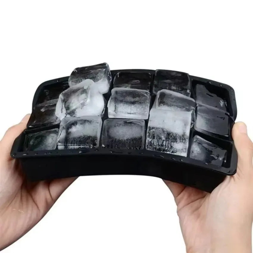 15-Grid Food Grade Silicone Ice Cube Tray – Easy Release Silicone Ice Tray Axl