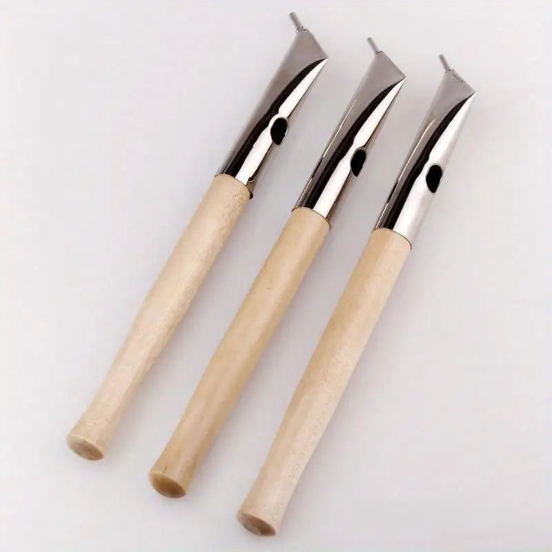 3-Piece Stainless Steel Clay Sculpture & Batik Wax Tool Set Sculpting Tool Set Axl