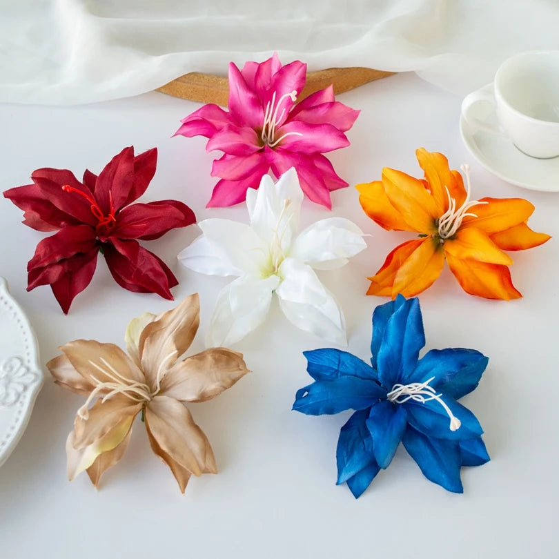 Silk Lily Artificial Flowers 20/40 Pcs – Wedding & Home Décor Artificial Silk Flowers Axl