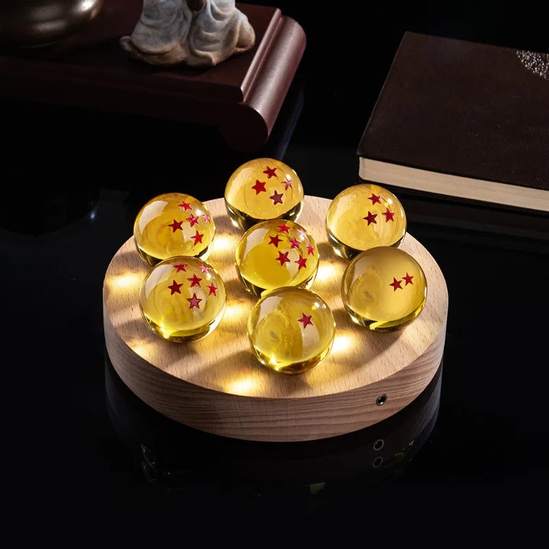 Modern Crystal Ball Night Light – Resin Sphere Home Décor Decorative Night Light Axl Yellow-Round