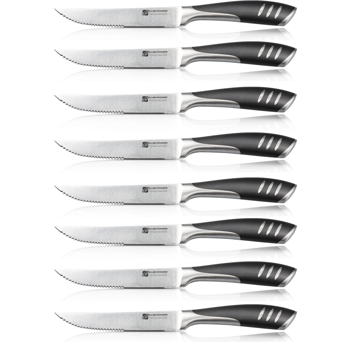Serrated Steak Knife Set – Stainless Steel, 1/3/5/8 Piece Steak Knife Set Axl 8pcs