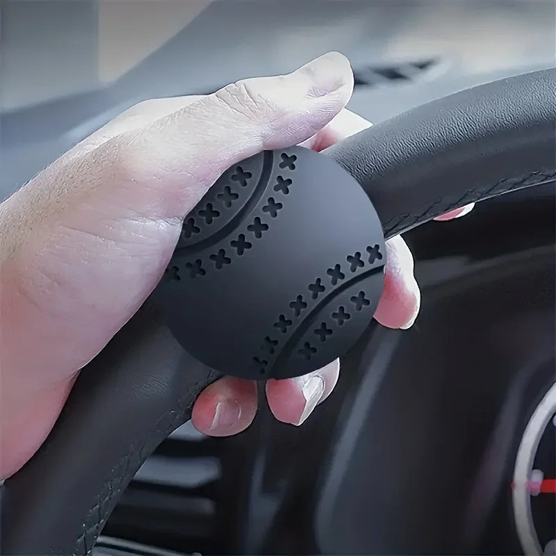 Steering Wheel Spinner Knob – One-Handed Driving Assist Black Steering Wheel Accessory Axl