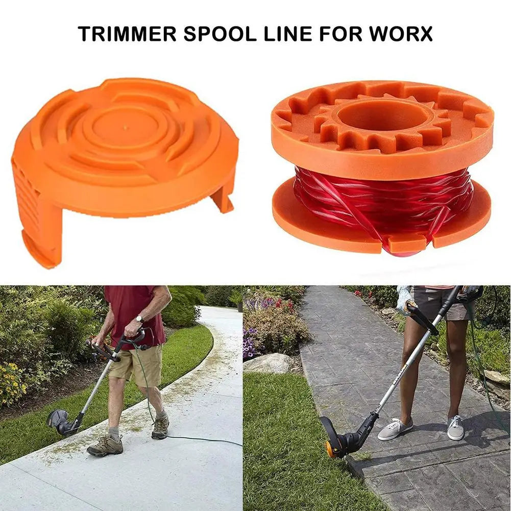 WORX WA0010 Replacement Trimmer Line Spool Set – 20 Pack Trimmer Spool Set Axl
