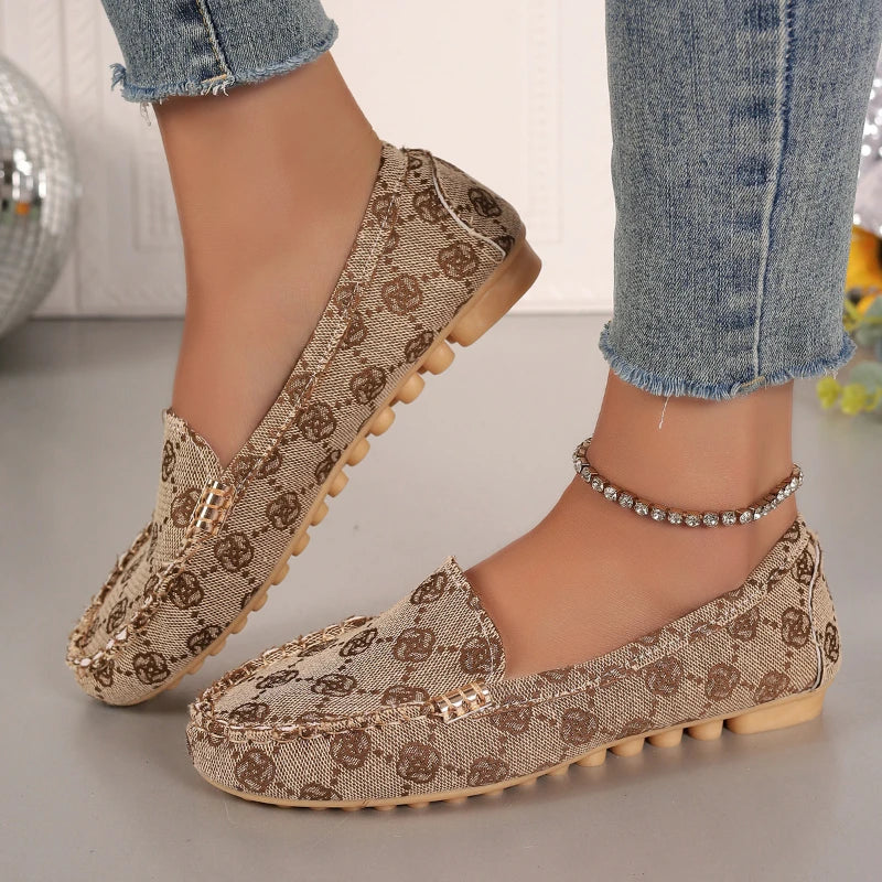 YBQJOO Women's Casual Flat Shoes – Round Toe Slip-On US 5–14 Women's Flat Shoes Axl
