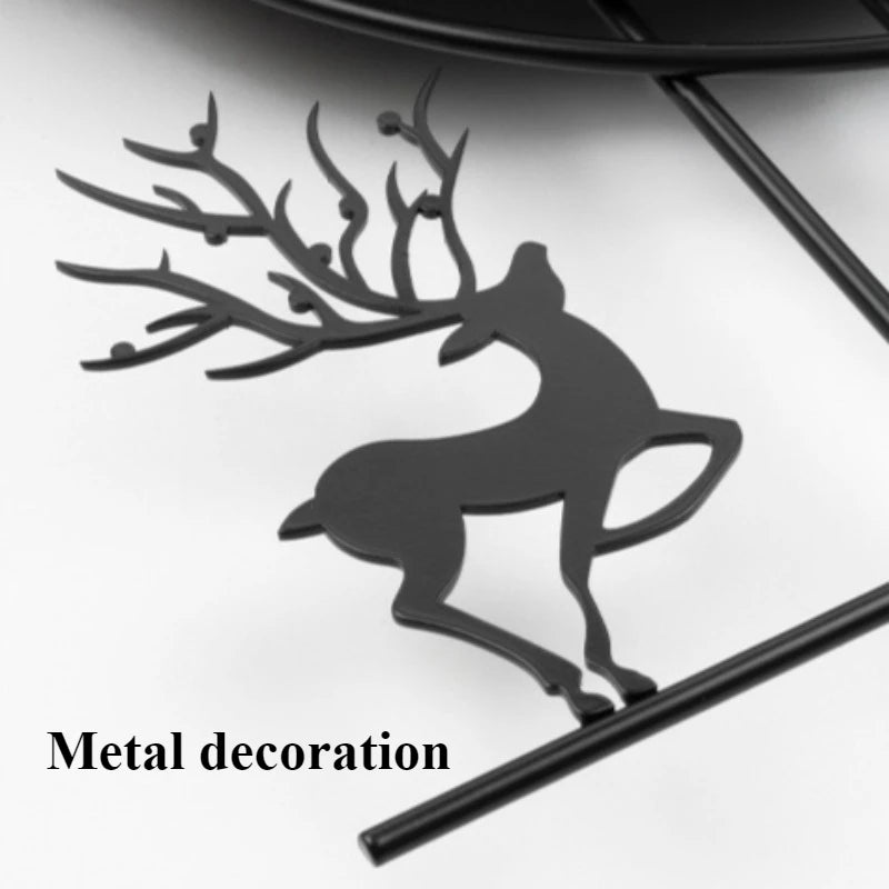 Modern Silent Wall Clock – Nordic Metal Minimalist 37x64cm Silent Wall Clock Axl