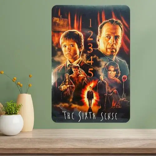 Sixth Sense Metal Movie Poster Sign – Retro Aluminum Wall Art Metal Wall Sign Axl aluminum sign aluminum 14x20cm