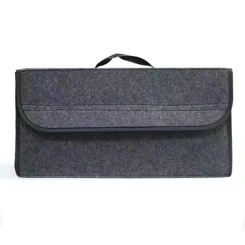 Large Soft Felt Car Trunk Organizer – Anti-Slip Boot Storage Bag Car Trunk Organizer Axl 1pc Gray