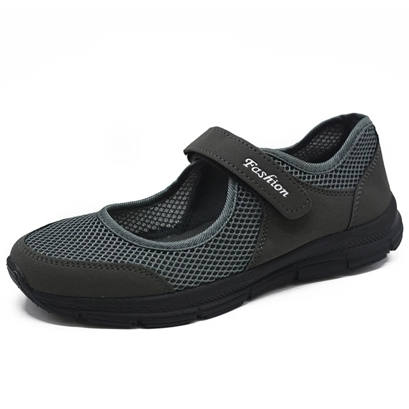 HAJINK Women's Classic Flat Sneakers – Casual Comfort Shoes Women's Flat Sneakers Axl Dark Grey 41