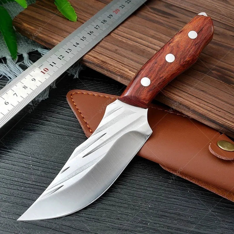 WXCOO Forged Kitchen Knife Set – Cleaver, Boning & Chef Knives Kitchen Knife Set Axl