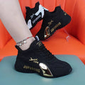 Women's Breathable Lace-Up Lightweight Walking Sneakers Women's Sneakers Axl Gold 43