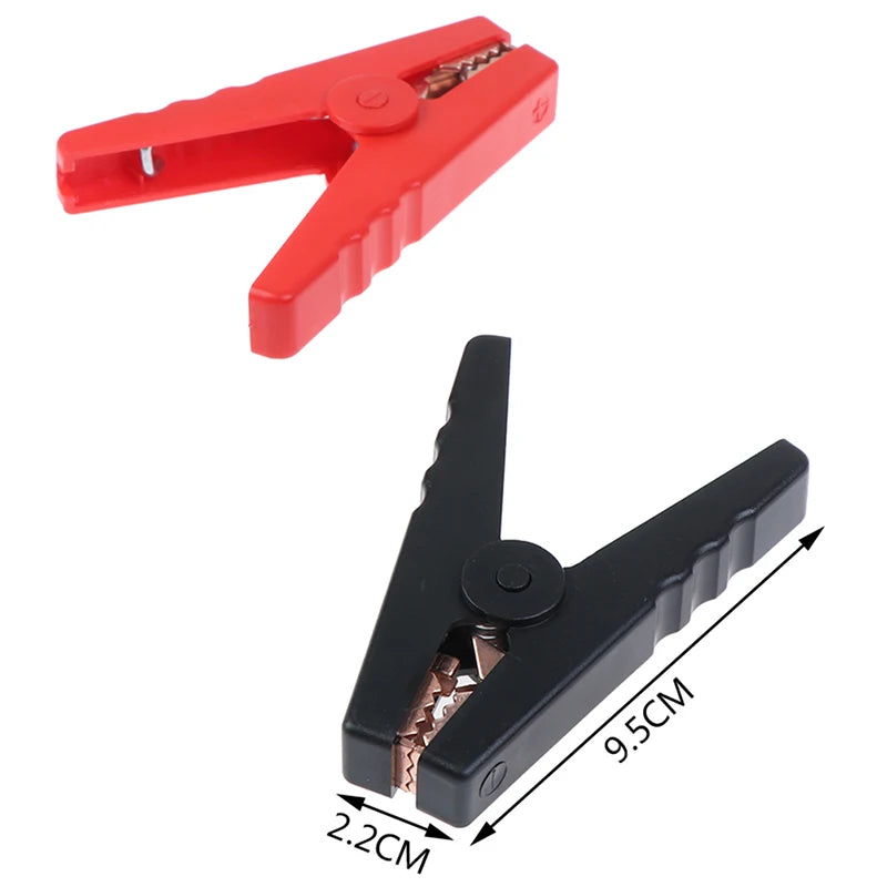 2Pcs 100A Alligator Clips – Insulated Car Battery Charger Clamps Battery Charger Clamps Axl Onesize