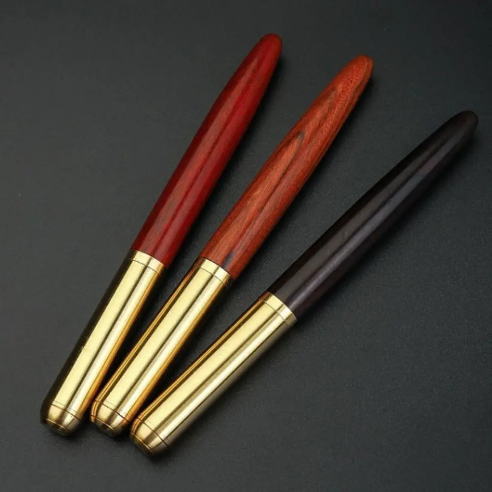 Wood & Brass Fountain Pen – 0.7mm Calligraphy Signature Pen Fountain Pen Axl