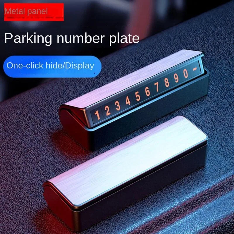 Luminous Temporary Parking Card – Phone Number Car Sign Parking Card Sign Axl