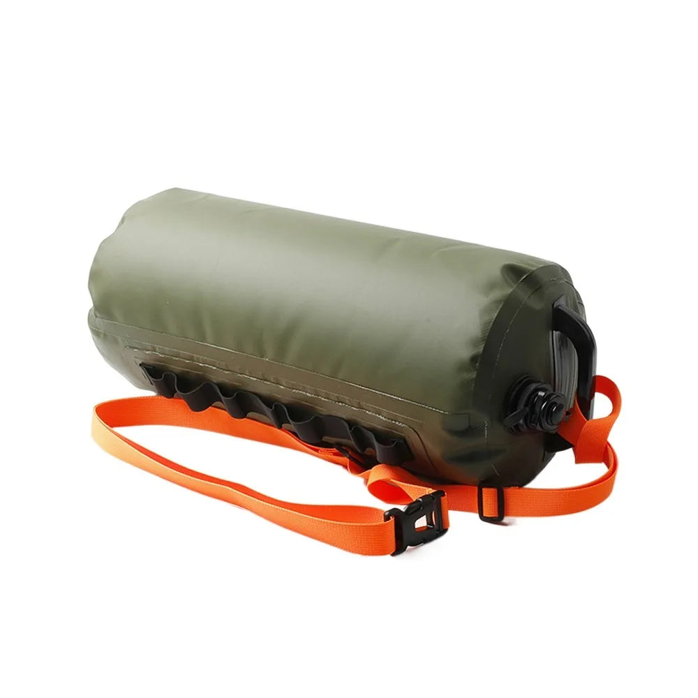 Swim Buoy Dry Bag with Waist Belt | Kayaking & Open-Water Float Swim Buoy Dry Bag Axl Green