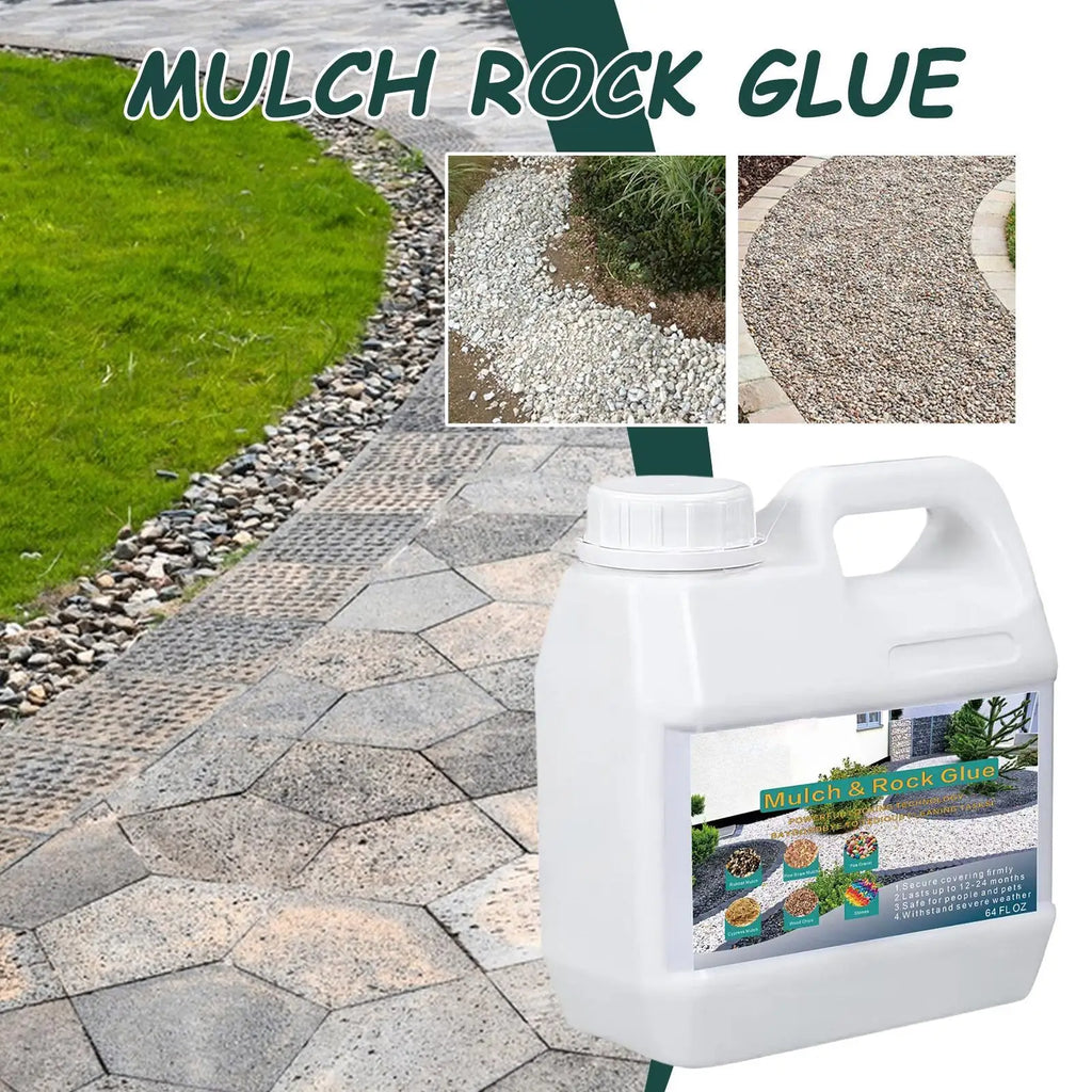 Clear Stone Glue – Quick-Dry Waterproof Landscape Gravel Adhesive Landscape Gravel Adhesive Axl
