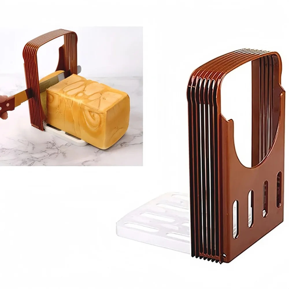 Foldable Bread Slicer Rack – Even Toast & Sandwich Cuts Bread Slicer Rack Axl