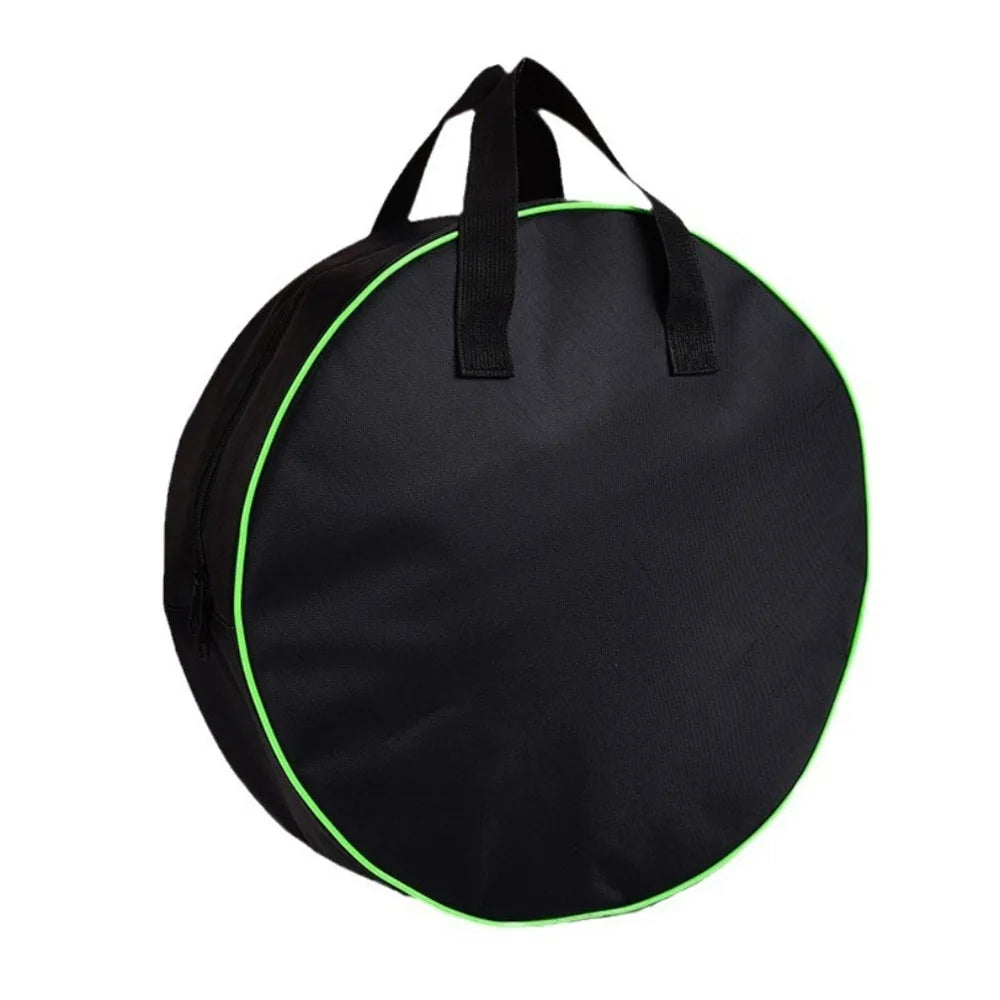Round Waterproof Oxford Cloth Cable & Tool Storage Bag Organizer Cable Storage Bag Axl Green 40x13cm