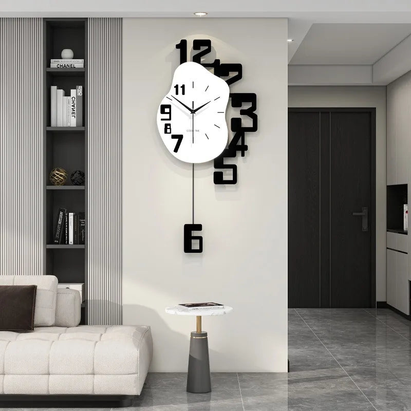 Modern Luxury Silent Wall Clock – Acrylic Geometric Pendulum Silent Wall Clock Axl WM1138