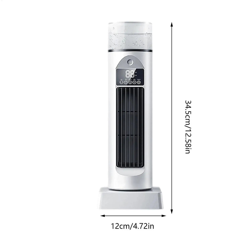 6-Speed Bladeless Tower Fan with Water Tank | 110° Oscillating Oscillating Tower Fan Axl