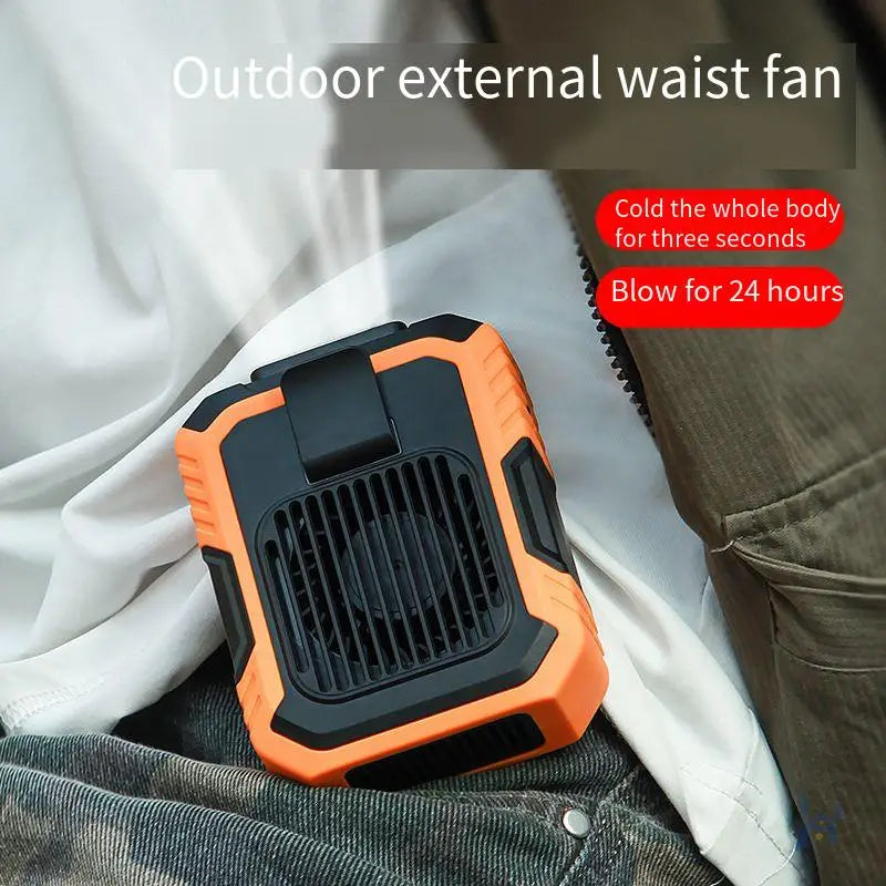 4-in-1 Portable Fan – Waist Clip, Desktop, Handheld & Power Bank Portable Personal Fan Axl