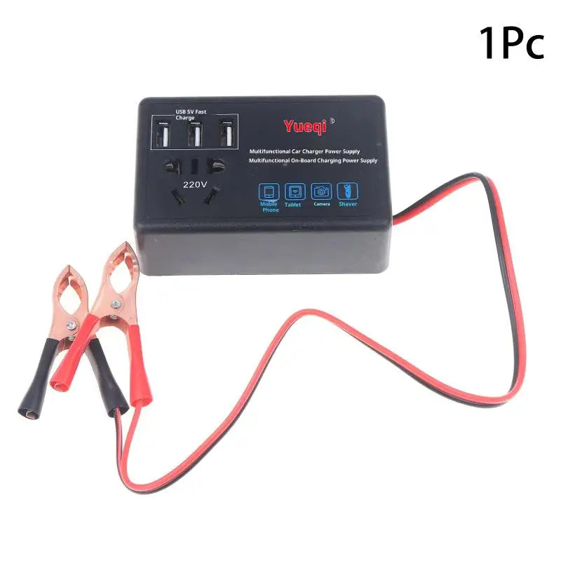200W Car Power Inverter 12V/24V to 220V with USB Port Car Power Inverter Axl A