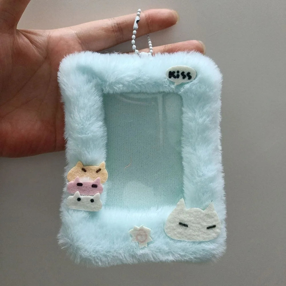 Plush Cartoon Animal Photocard Holder – Rabbit, Dog & Cat Photocard Holder Axl 11