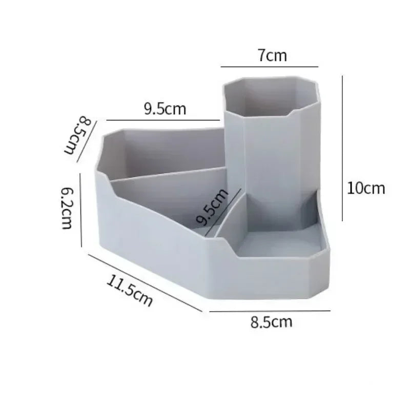 4-Grid Desktop Organizer – Pen, Lipstick & Cosmetics Holder Desktop Storage Organizer Axl