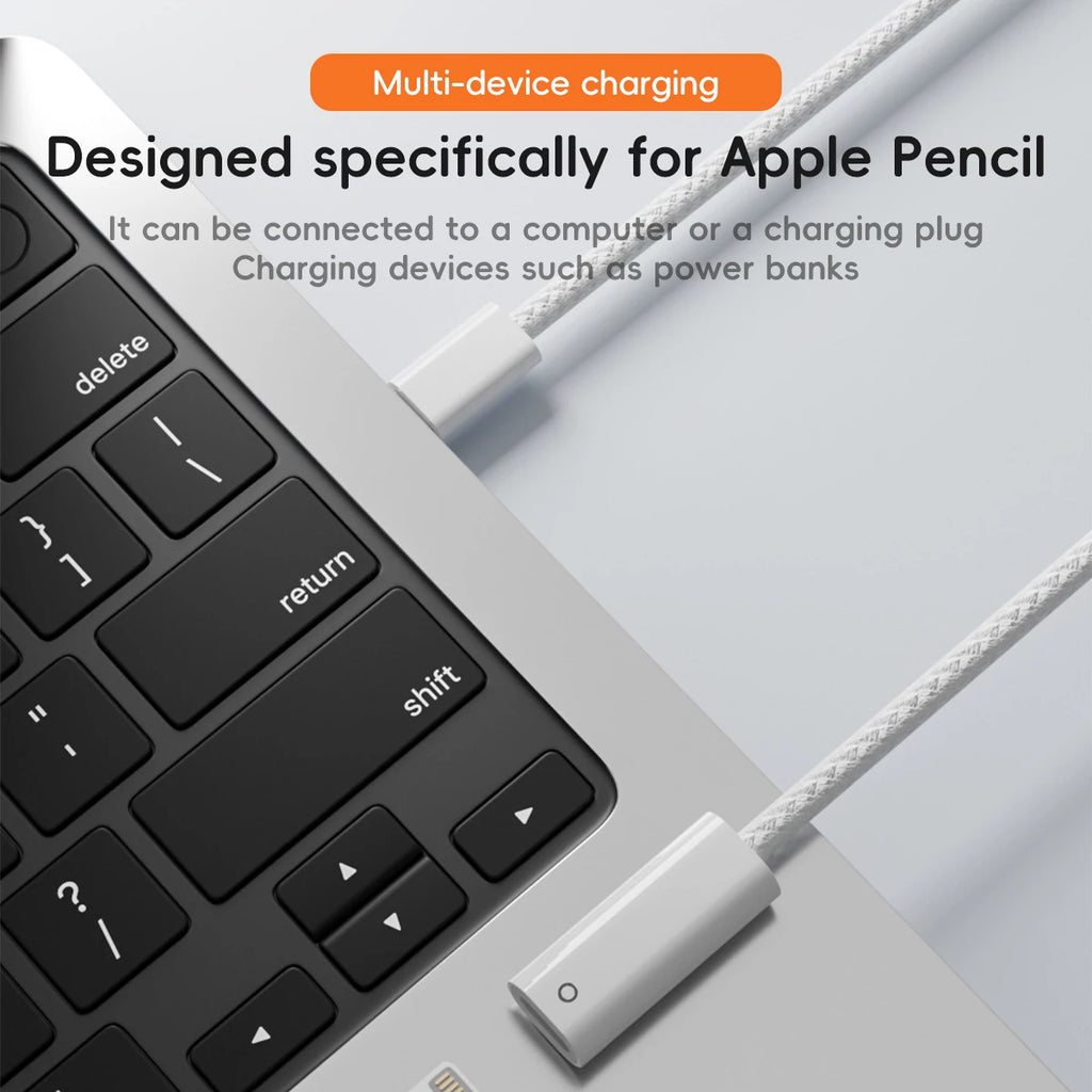 Apple Pencil 1 Charging Cable – USB-C to Lightning Adapter Charging Adapter Cable Axl