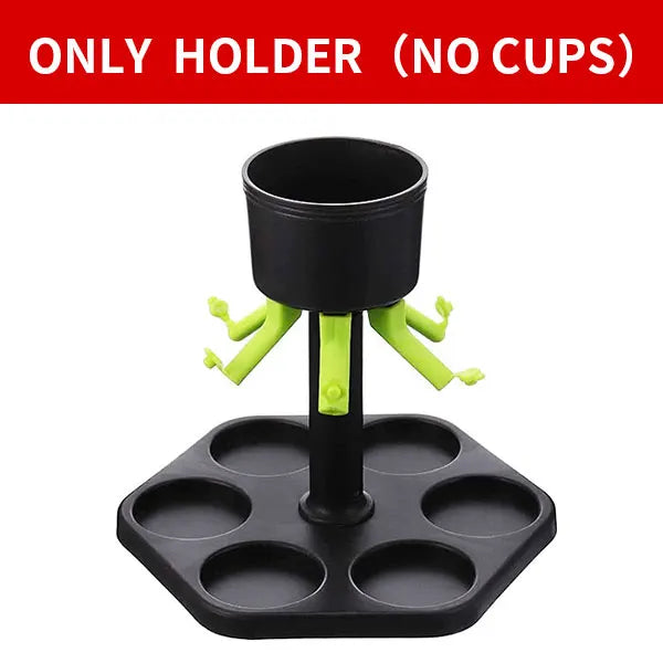6-Way Shot Glass Dispenser with Holder | Party Bar Pourer Shot Glass Dispenser Axl Only Holder