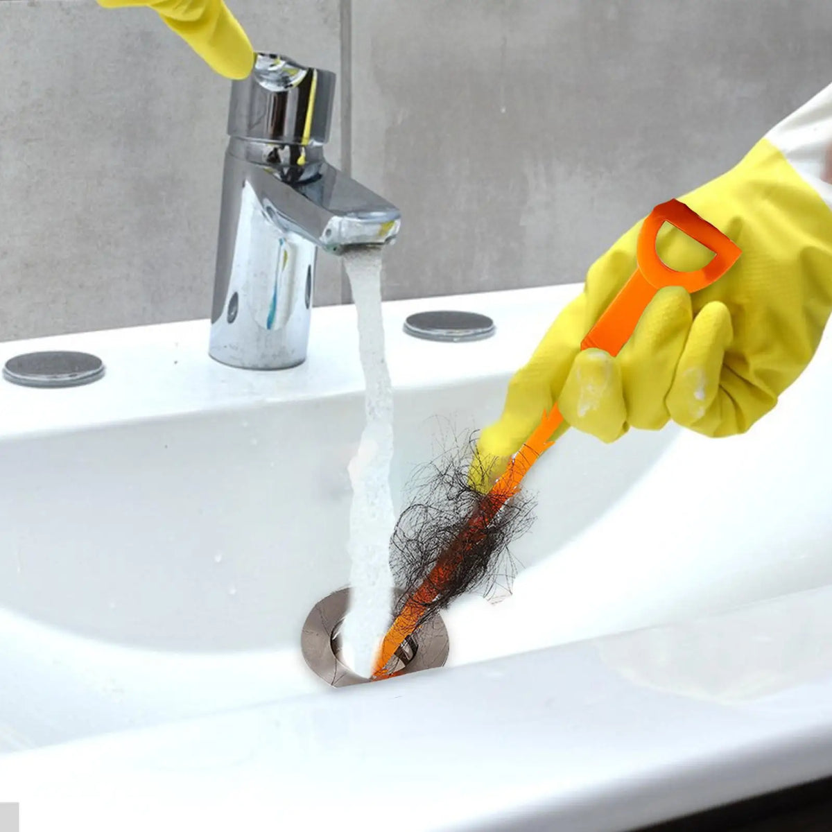 Flexible Hair Drain Clog Remover Hook – Sink & Toilet Tool Drain Cleaning Tool Axl