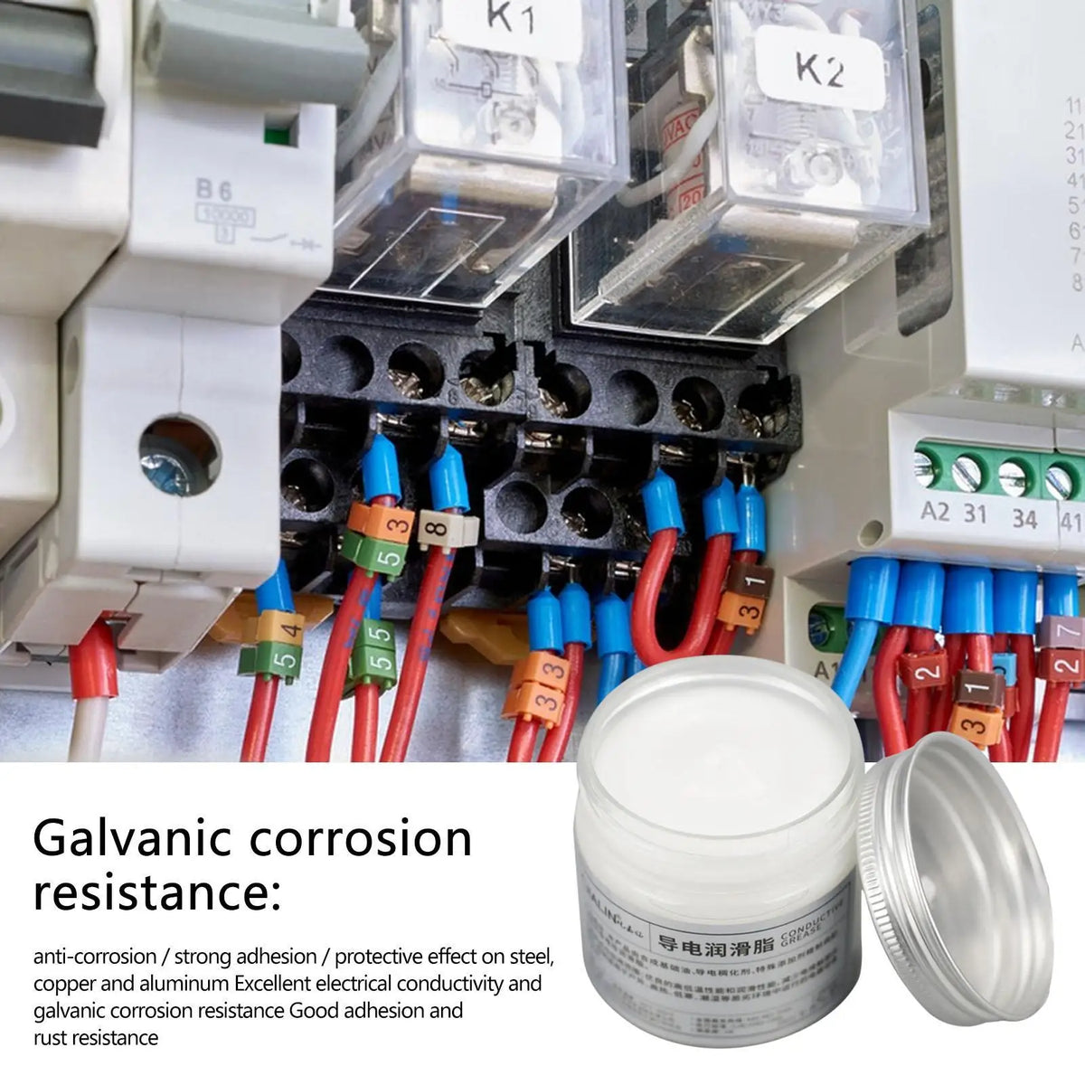 Conductive Electric Contact Grease 100g – Low Resistance Gel Electrical Contact Grease Axl