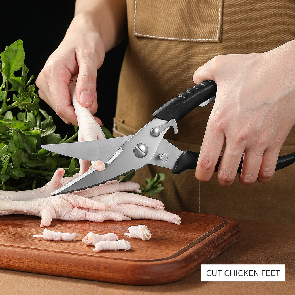 SHENJIU Stainless Steel Kitchen Scissors – Sharp Meat Shears Kitchen Shears Axl