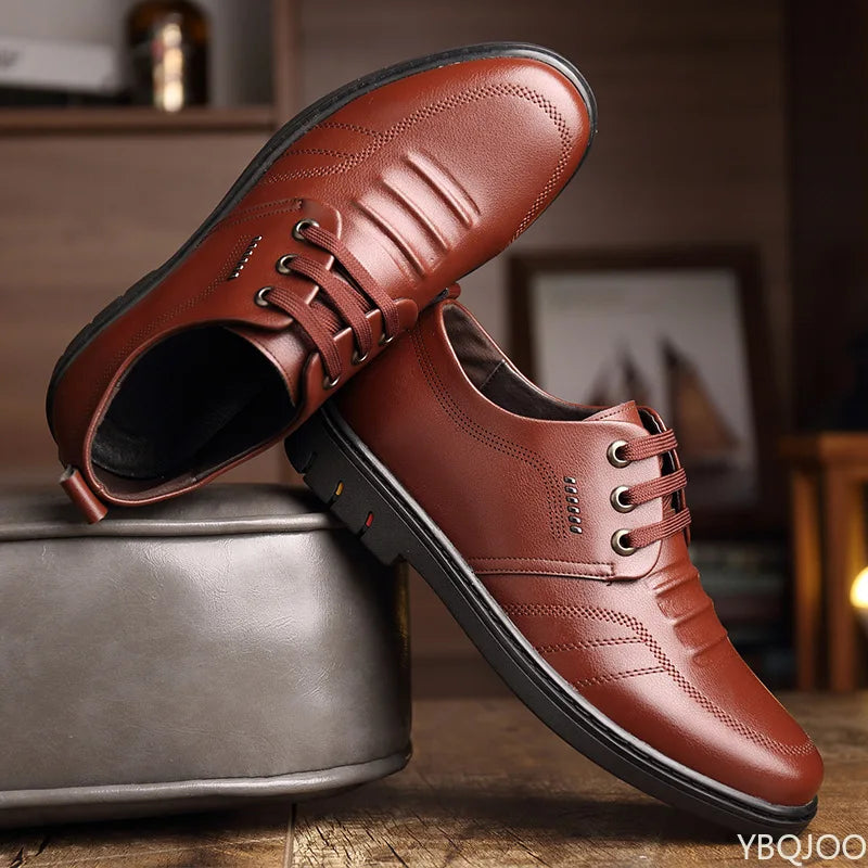 Men's Non-Slip Casual Business Flat Shoes – Soft EVA Sole Men's Dress Shoes Axl