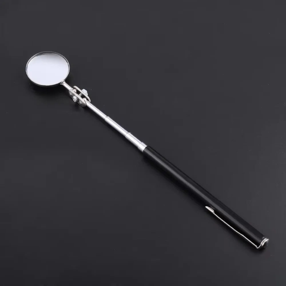 Telescopic Inspection Mirror – Rotatable Stainless Steel Tool Inspection Mirror Axl round 30mm