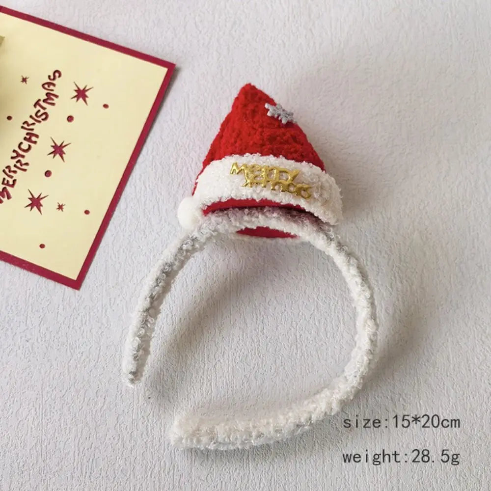 Sequin Christmas Headband – Red Bowknot & Star Hair Hoop Christmas Headband Axl