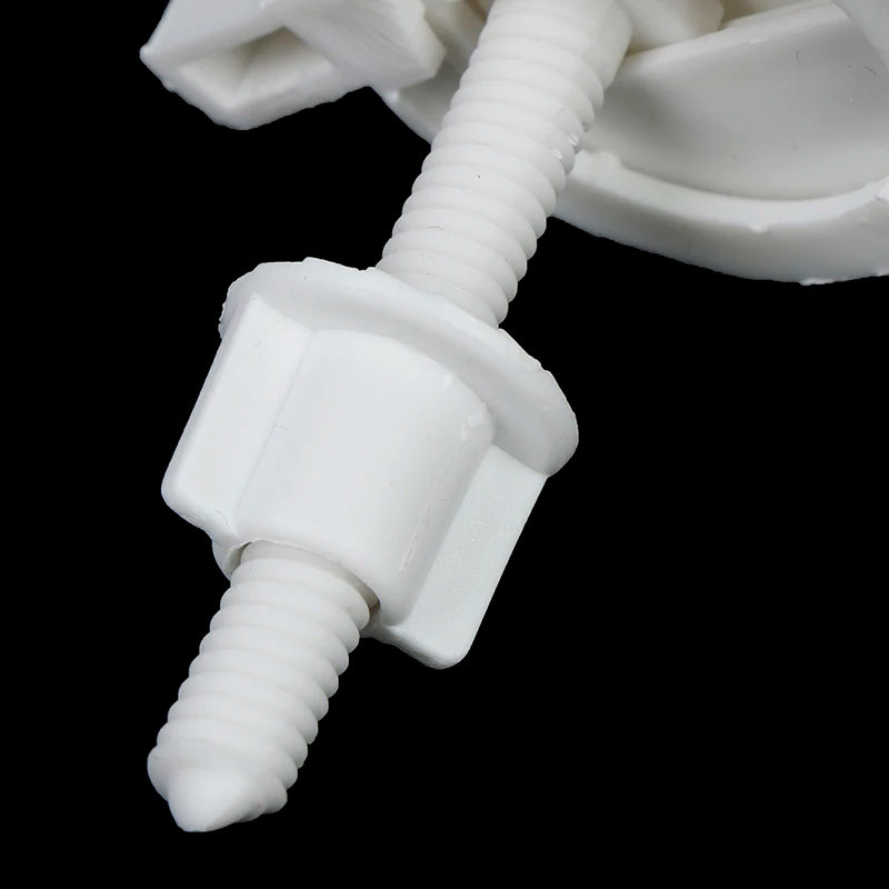 Plastic Toilet Seat Screws Hinge Fixings 2-Pack ABS Kit Toilet Seat Hardware Axl