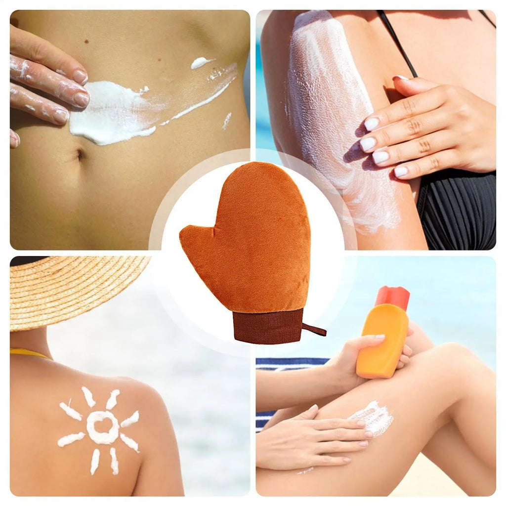 Self Tanner Mitt – Washable Reusable Sunless Tanning Glove Tanning Applicator Mitt Axl