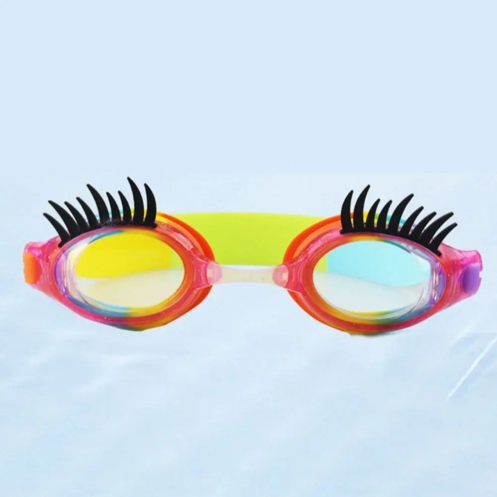 Kids Eyelash Swimming Goggles – Anti-Fog UV Silicone, Boys & Girls Kids Swim Goggles Axl