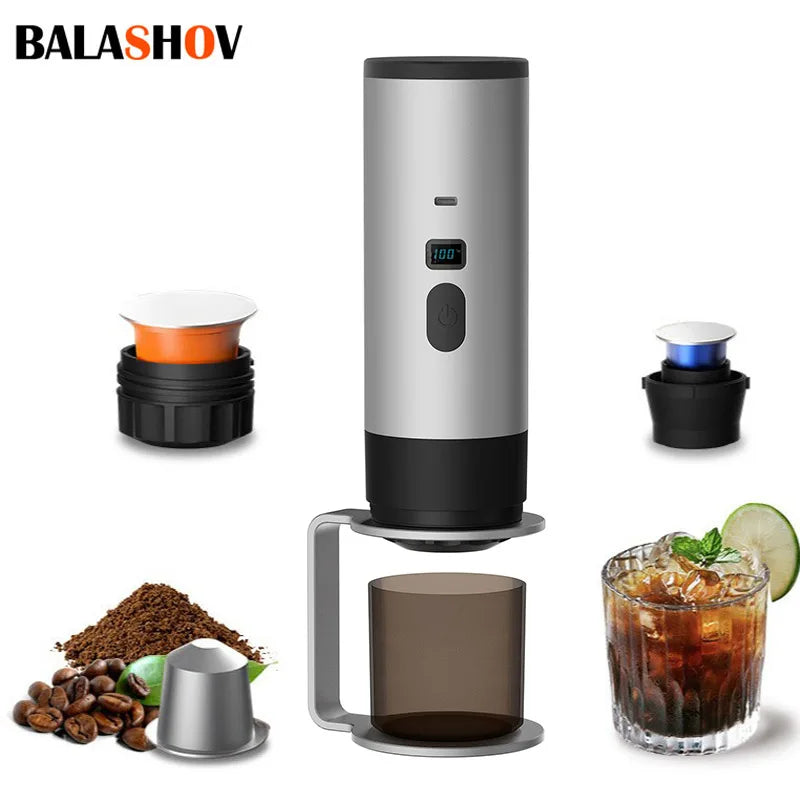 BALASHOV Wireless Portable Espresso Machine – 3-in-1 Travel Portable Espresso Machine Axl