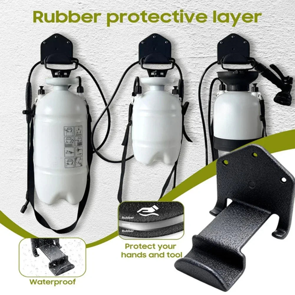 Wall-Mounted Garden Sprayer & Backpack Blower Rack Holder Garden Tool Rack Axl