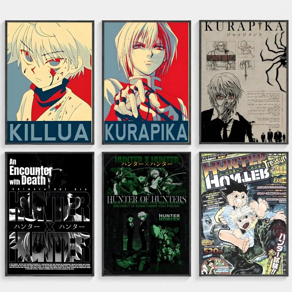 Hunter x Hunter Anime Poster – HD Waterproof Wall Art Decor Anime Wall Poster Axl