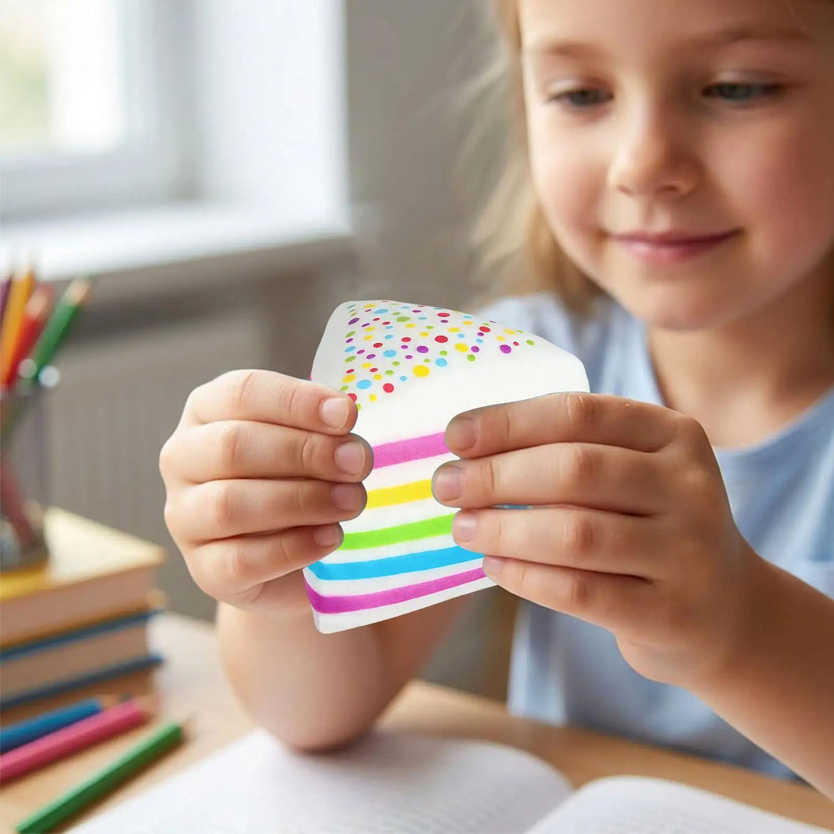 Rainbow Cake Sensory Squeeze Ball – Fidget Toy Kids & Adults Sensory Fidget Toy Axl