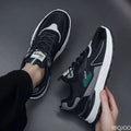 Men's Breathable Lightweight Casual Sneakers – Low Top Lace-Up Casual Sneakers Axl 40 black