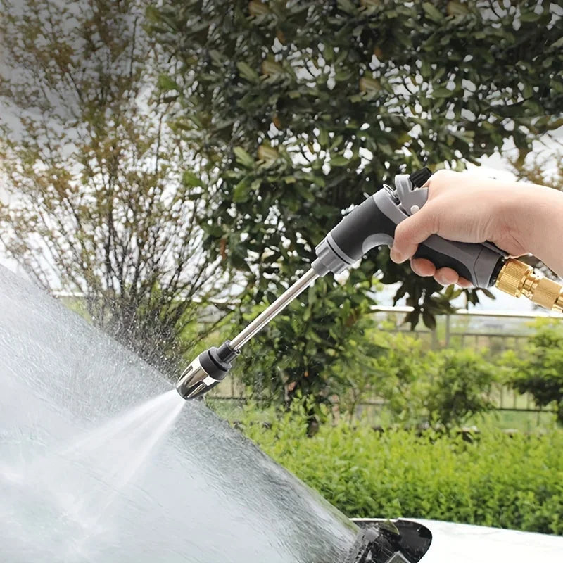 High-Pressure Car Wash Gun with Foam Bottle & Long Handle Car Wash Spray Gun Axl
