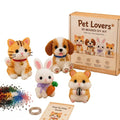 3D Bead Art Animal DIY Kit – 4-Piece Beadwork Craft Set Bead Craft Kit Axl C