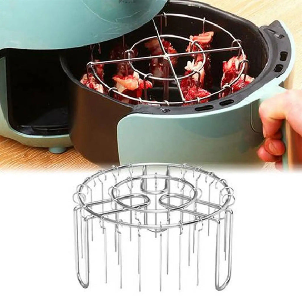 Vertical Air Fryer Skewer Rack – 49 Stainless Steel Skewers Air Fryer Skewer Rack Axl